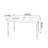 Retro Aesthetic Teak Wood Solid Dining Table