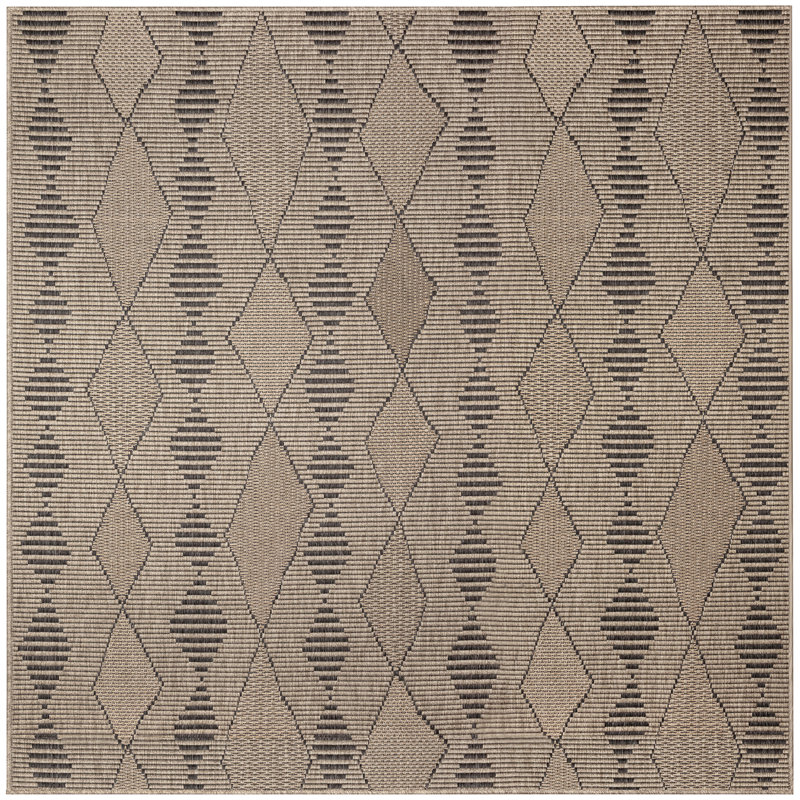 Tapis intérieur / extérieur Courtdale, Carré 7 pi 10 po