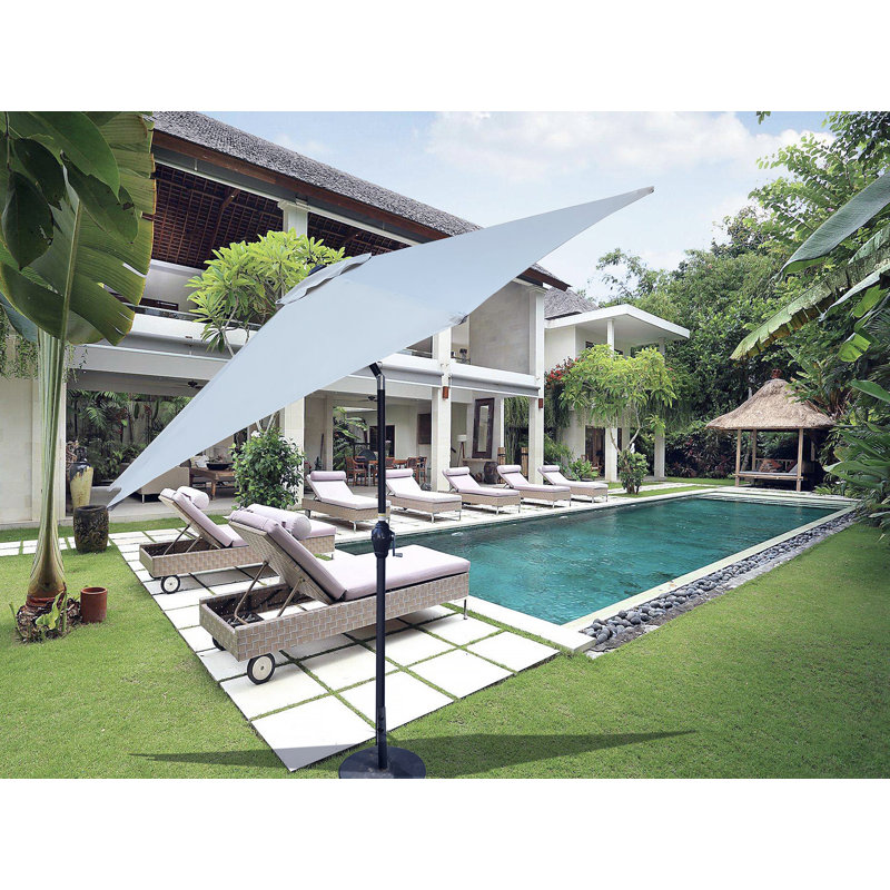 9FT UMBRELLA Ice Stripe, White