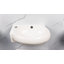 Lavabo de salle de bain mural 16 po x 11 po, petit lavabo mural ovale en céramique avec trop-plein, compatible avec robinet à un trou, blanc