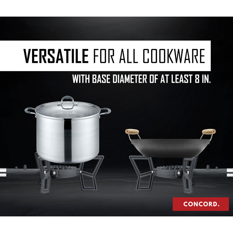 Compact Black Cast Iron Single Burner Propane Stove