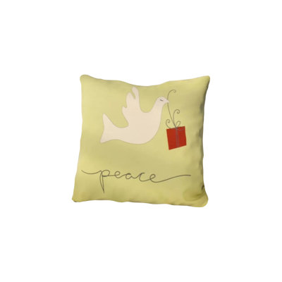 Coastal Christmas Outdoor Reversible Throw Pillow