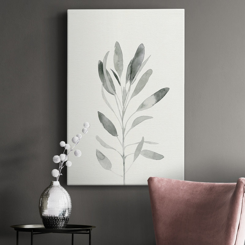 " Delicate Sage Botanical II ", 32" W x 48" H