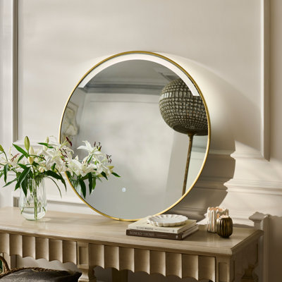 Aluminium Round Mirror
