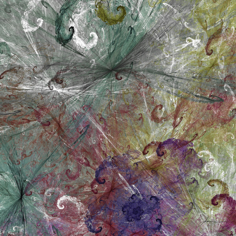 Spinout Tiles III by James Burghardt - Wrapped Canvas Painting, 91cm H x 91cm W