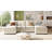 U-Shaped Sectional Sofa With Adjustable Armrest Pillows-1742009600