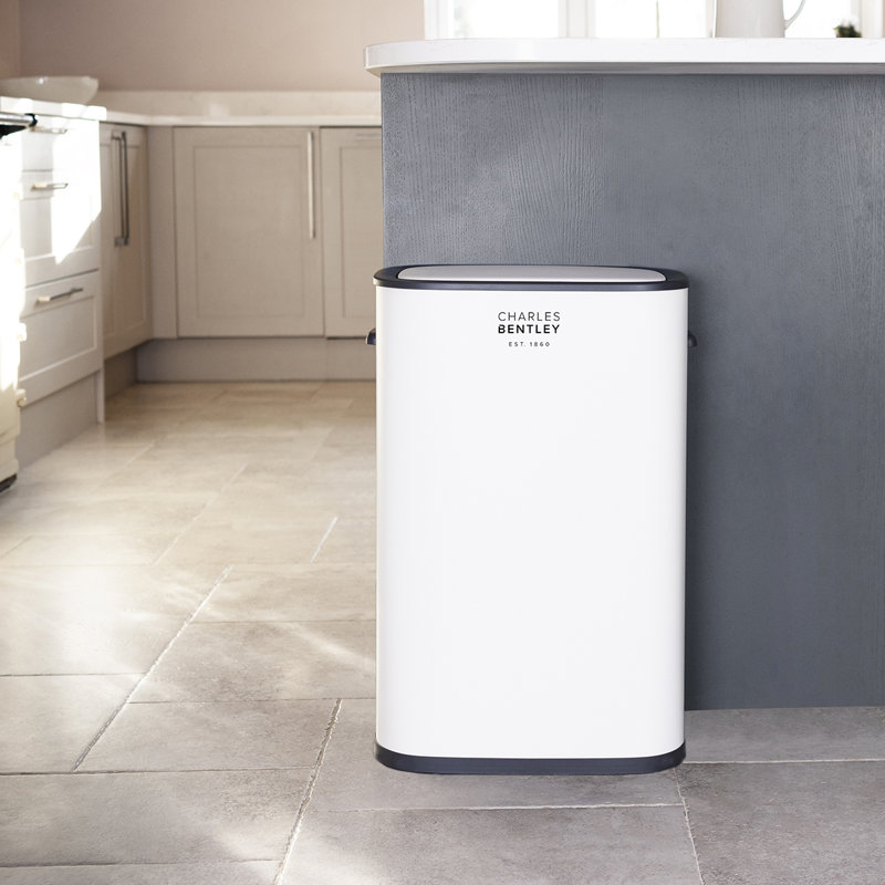 Aygun Galvanised Steel Motion Sensor Kitchen Trash Can - 14.53L