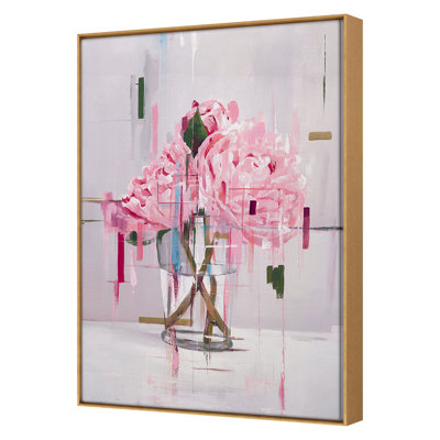 Peonies Vase Print by Hong, Hoa