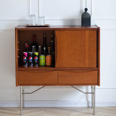 Petite armoire d'appoint en acier inoxydable