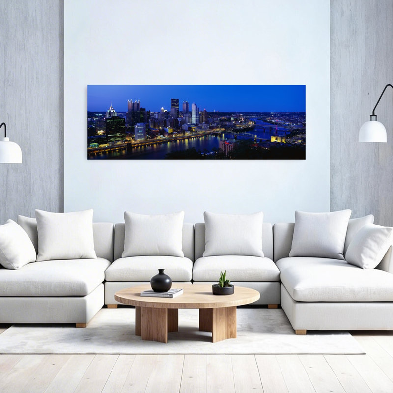 Pittsburgh PA by J Sohm/VOA LLC - Wrapped Canvas Panoramic Print, 50.8 cm H x 152.4 cm W