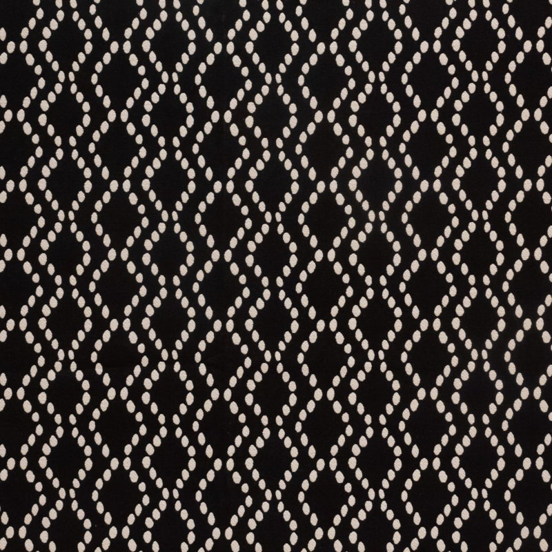 Dapple Trellis Cotton Blend Fabric, Domino