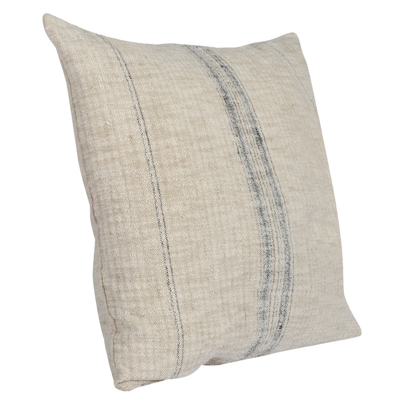 Tia 22" Square Throw Pillow, Natural/Black, 16" x 36", Rectangular