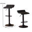 Tabourets pivotants réglables en cuir reconstitué noir (la paire) - Idéal pour les chaises de maison et de bureau (2) Design moderne à différents endroits