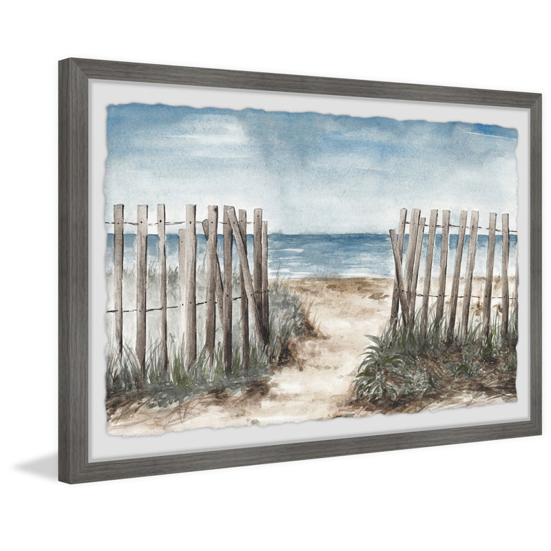 Clôture en bois - Peinture sur cadre, H 24 po x l 36 po x P 1,5 po