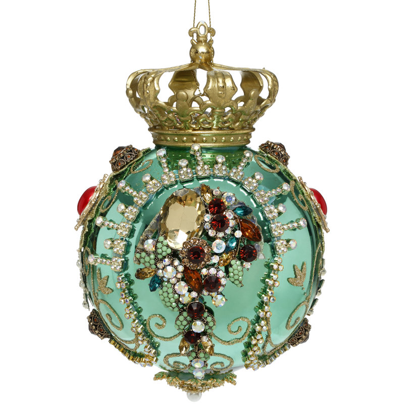 Crown Jewels Ornament, Turquoise - 7 Inches