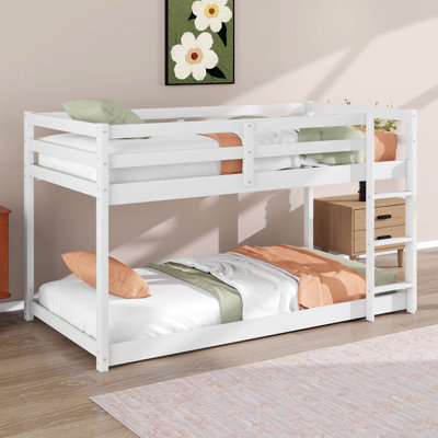 Laurentius Twin over Twin Solid Wood Standard Bunk Bed by Harriet Bee
