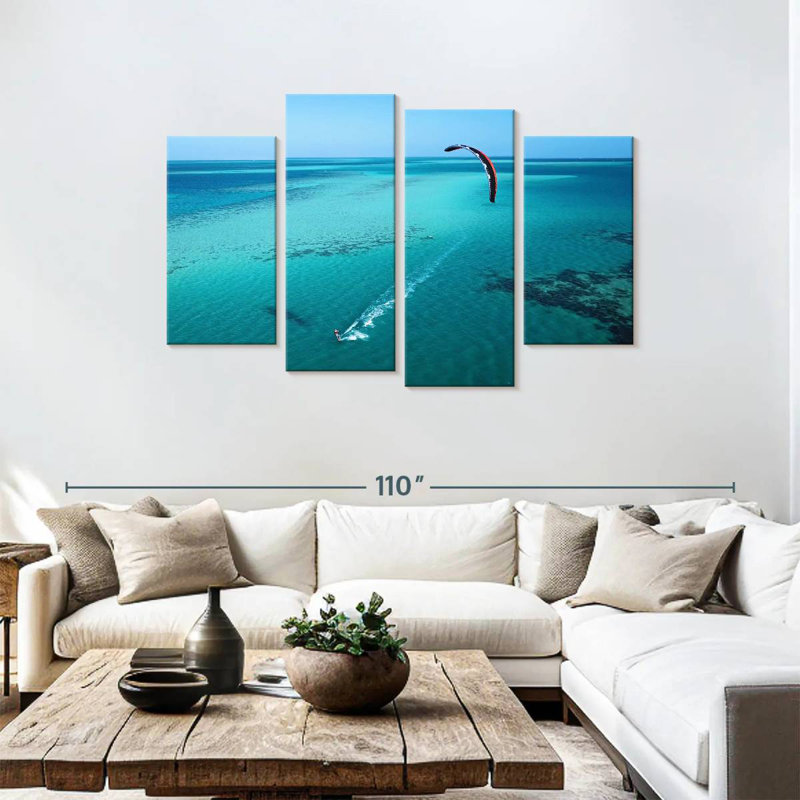 Sireci Kitesurfing In Mauritius, 48" H x 75" W