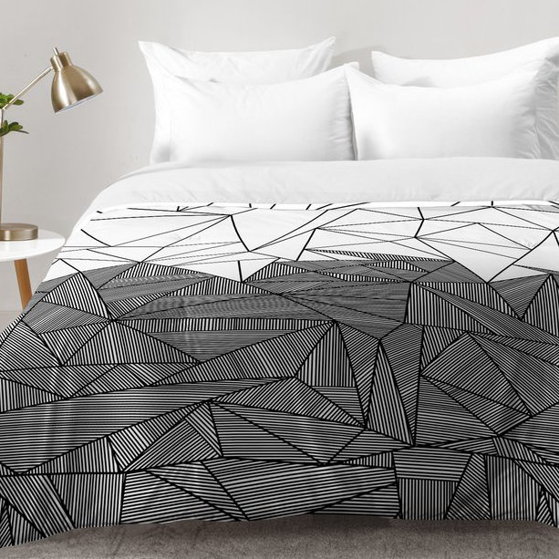 Fimbis Modern & Contemporary Geometric Shapes Comforter Set, Full/Queen Comforter + 2 Standard Shams