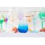 Rainbow Handmade Martini Glass