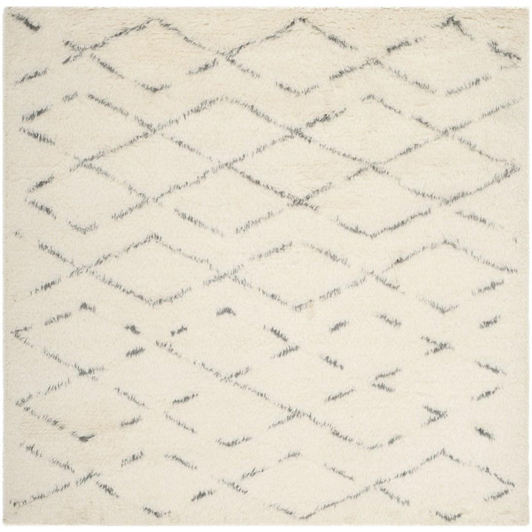 Aderhold Hand-Tufted Wool/Cotton Rug in Beige