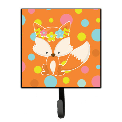 Organisateur de clés murales coussin avec crochets clés baby fox flowerchild Yusha