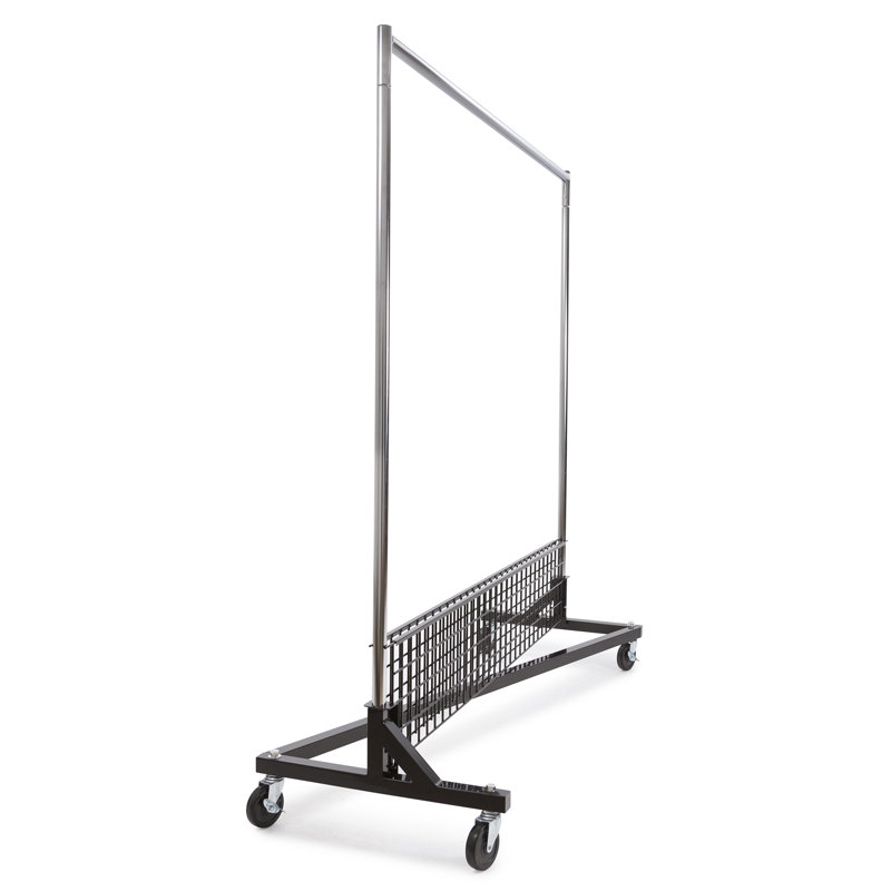 Arballo 60'' Metal Rolling Industrial Pipe Clothing Rack