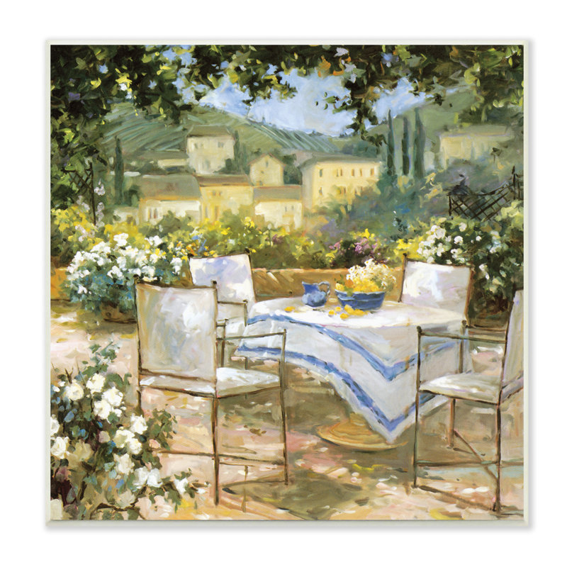 Vignoble Tuscan Terrace (français), H 12 po x l 12 po x P 0,5 po, Toile