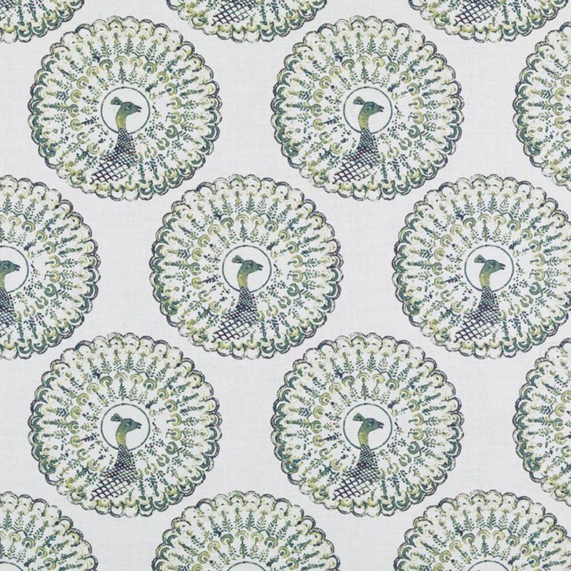 Tissu Duralee Paboreal, Rose / Vert