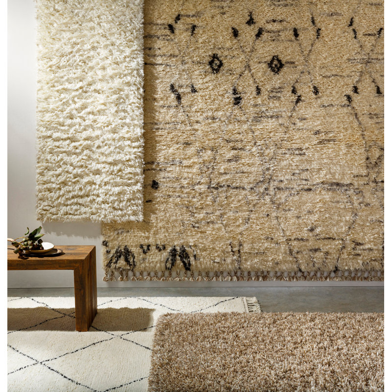 Camille Wool Moroccan Area Rug, Rectangle 8' x 10'