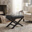 Pouf Porto en similicuir noir-1476909963
