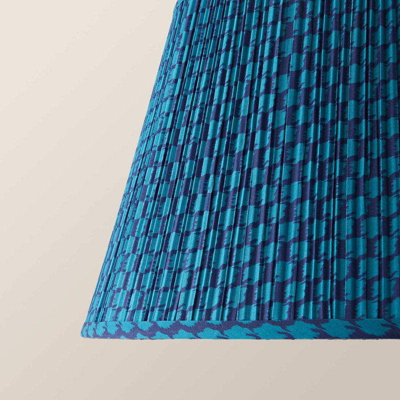 Hildegund 25 cm H Empire Cotton Lamp Shade ( Slip-On ), Blue
