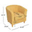 Fauteuil club rembourré Cortina