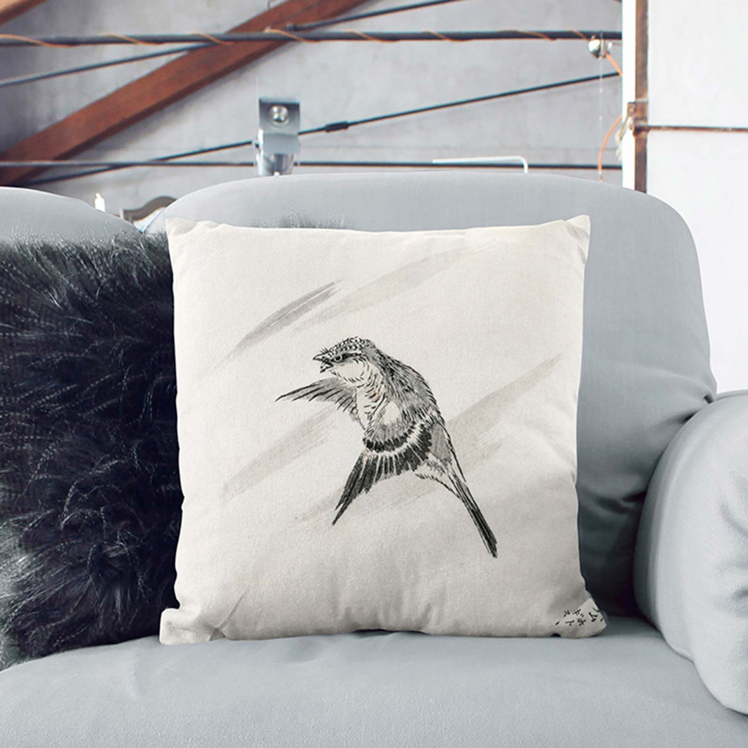 Japanese Cuckoo by Numata Kashu Cushion with Filling