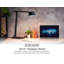 Lampe de bureau noire 17,32 po
