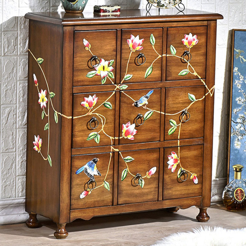 Nine-bucket cabinet decorative cabinet