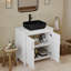 Meuble-lavabo simple 30 po avec lavabo moderne autoportant-449356975