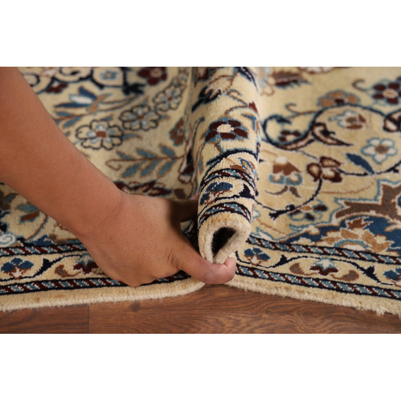 Tapis décoratif floral fait à la main 3 x 4