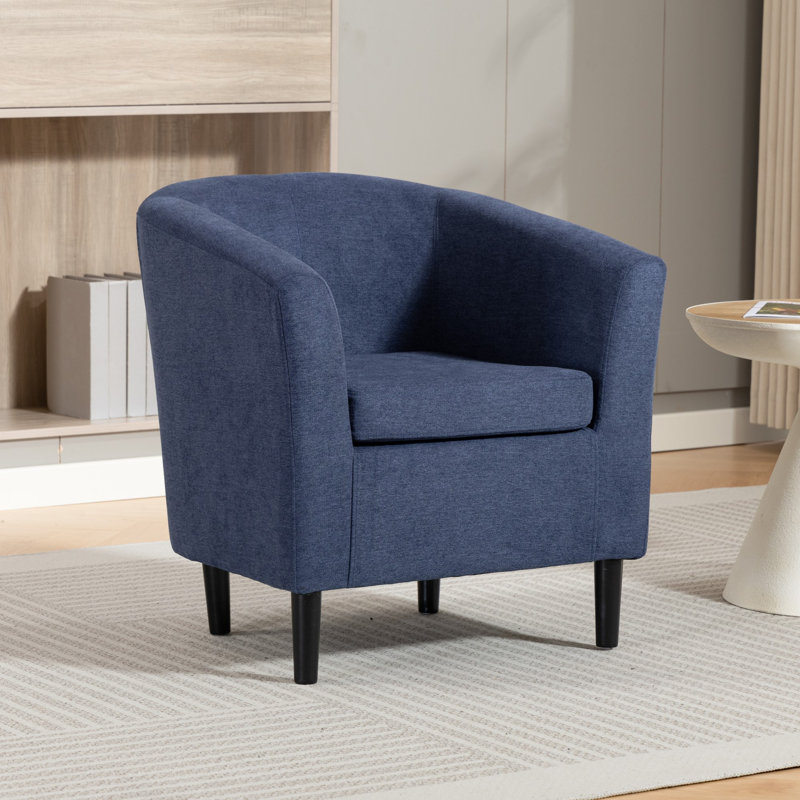 Upholstered Armchair, Blue