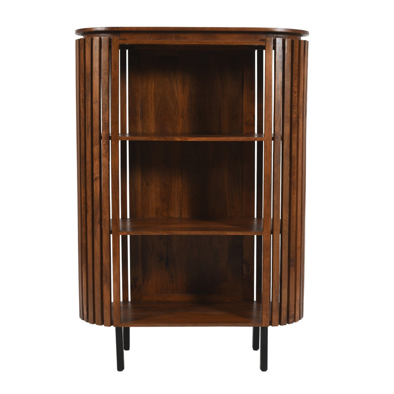 Harristown 145cm H x 100cm W Solid Wood Standard Bookcase
