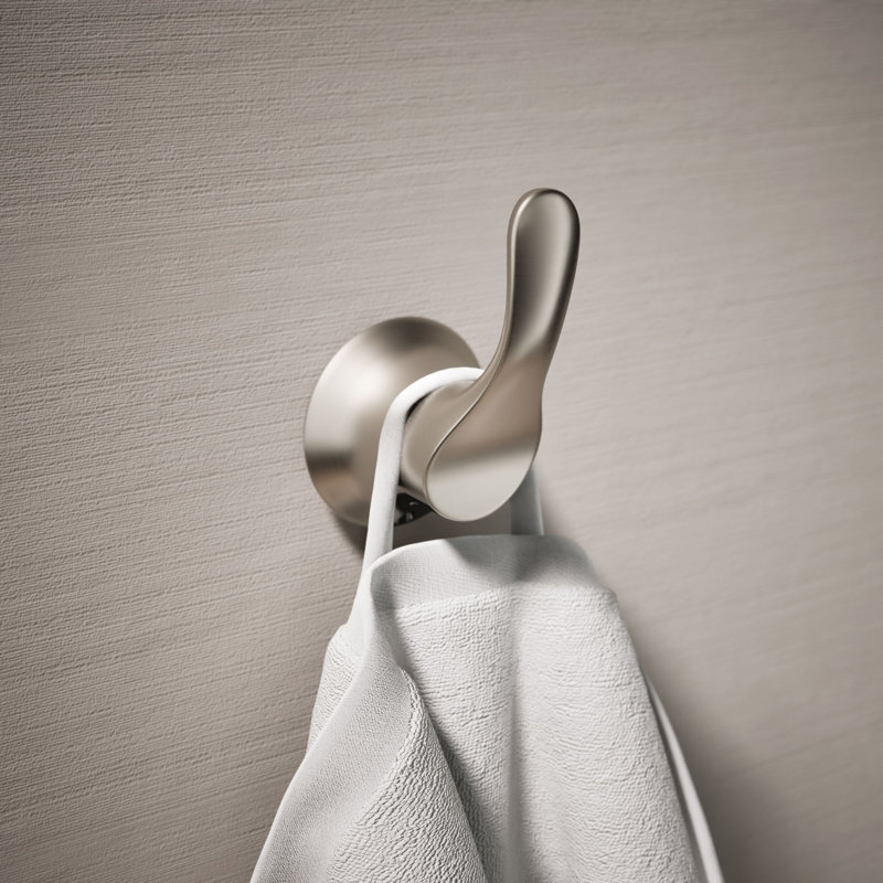 Simplice Robe Hook, Vibrant Brushed Nickel