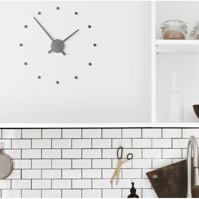 Horloge murale, gris, Petit