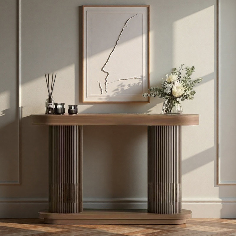 Table d'entrée Mid-Century, H 29,5 po x l 59,1 po x P 13,8 po