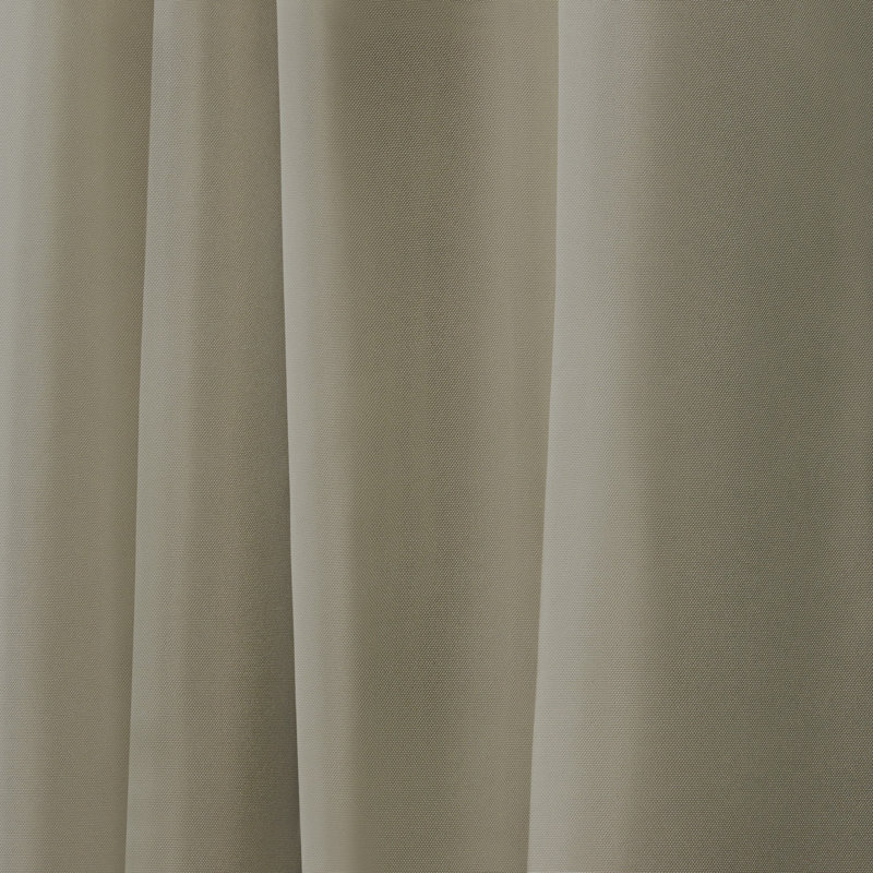Nicole Miller Polyester Indoor/Outdoor Grommet Top Curtain Panel Pair (Set of 2), Khaki, 54" W x 108" L