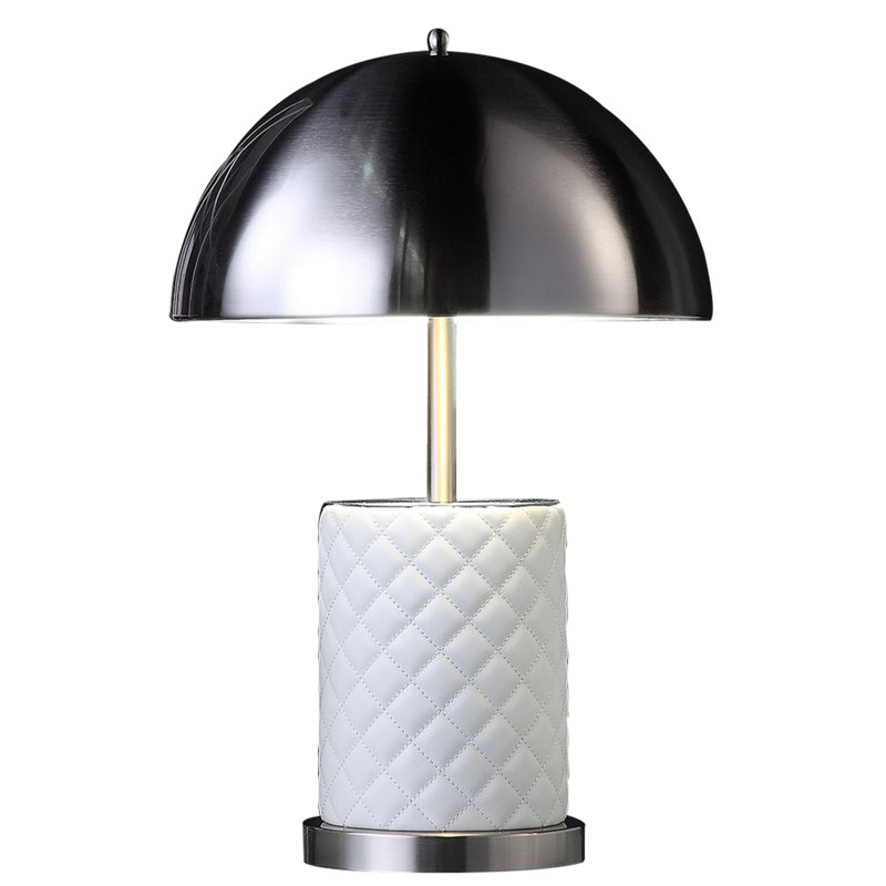 Lampe Aria, Argent noirci / blanc