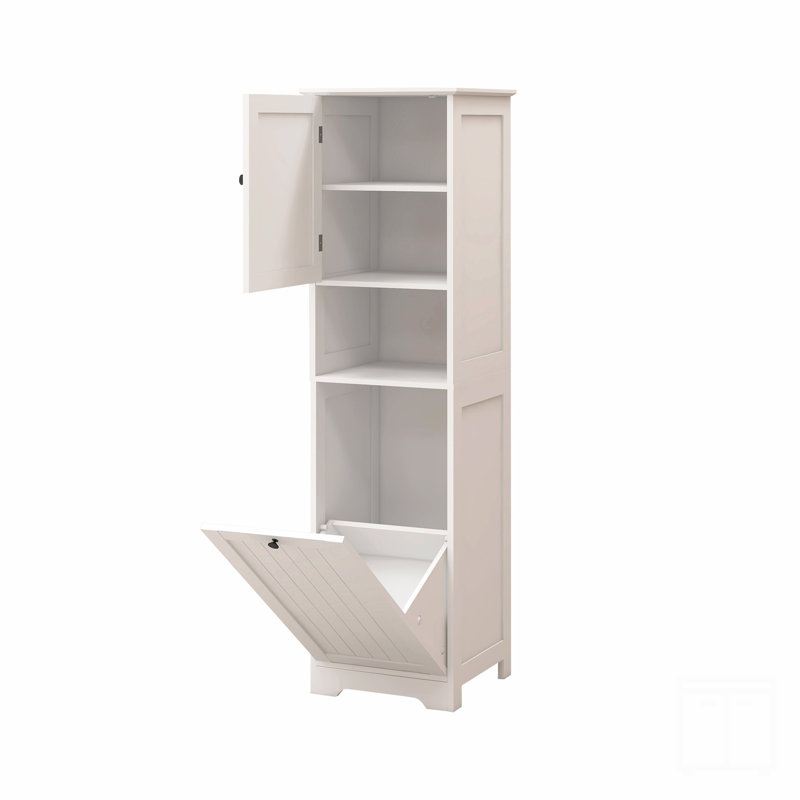 Armoire de trieur de linge inclinable à un compartiment et une porte