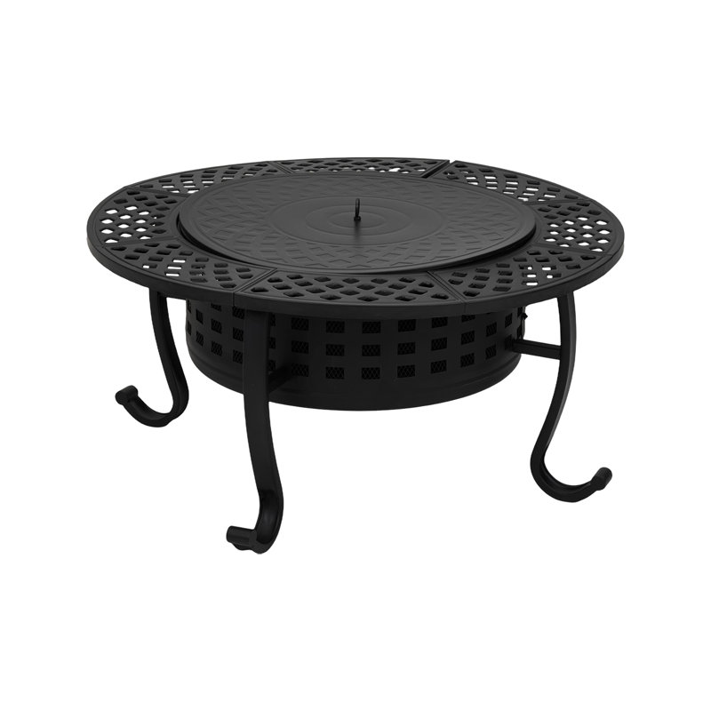 Round Iron Charcoal Smokeless Fire Pit