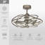 Ventilateur de plafond à DEL de 27 po à 3 pales de style cage avec télécommande et ensemble d'éclairage Velarde-33165746