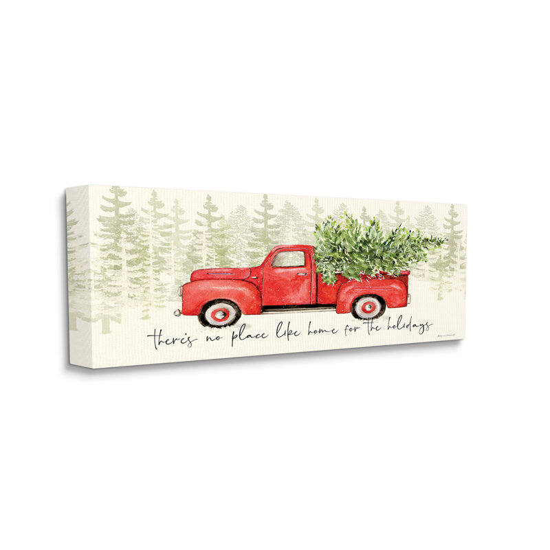 Arbre de Noël No Place Like Home Expression, H 17 po x l 40 po x P 1,5 po, Toile tendue
