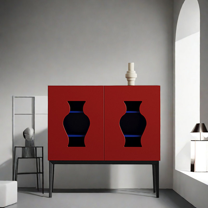 Armoire d'appoint Living Room, Vin rouge