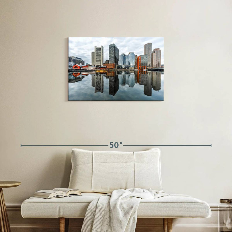 Ravi Boston Harbor View, 20" H x 30" W